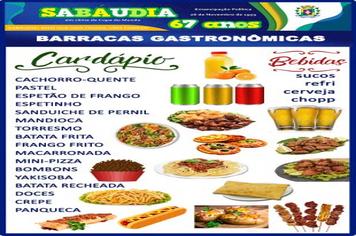 Festa de aniversário terá barracas com cardápio diversificado e saboroso