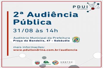 2ª Audiência Pública do Plano de Desenvolvimento Urbano Integrado (PDUI)