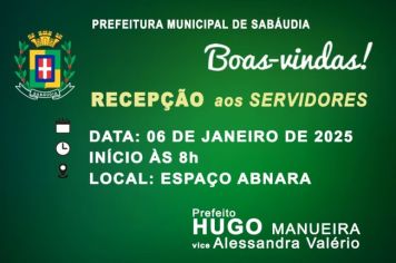 RECEPÇÃO AOS SERVIDORES