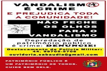 Pichação em prédios públicos é crime
