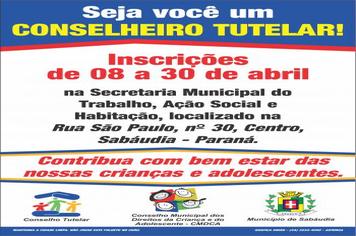 Encerram amanhã inscrições para eleição do Conselho Tutelar