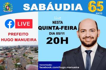 Prefeito Hugo Manueira usa internet como canal de comunicação com a população