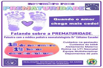 Evento alerta sobre a prevenção de nascimentos prematuros
