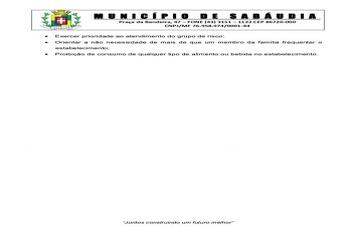 Prefeito de Sabáudia lança novo decreto sobre funcionamento de comércios