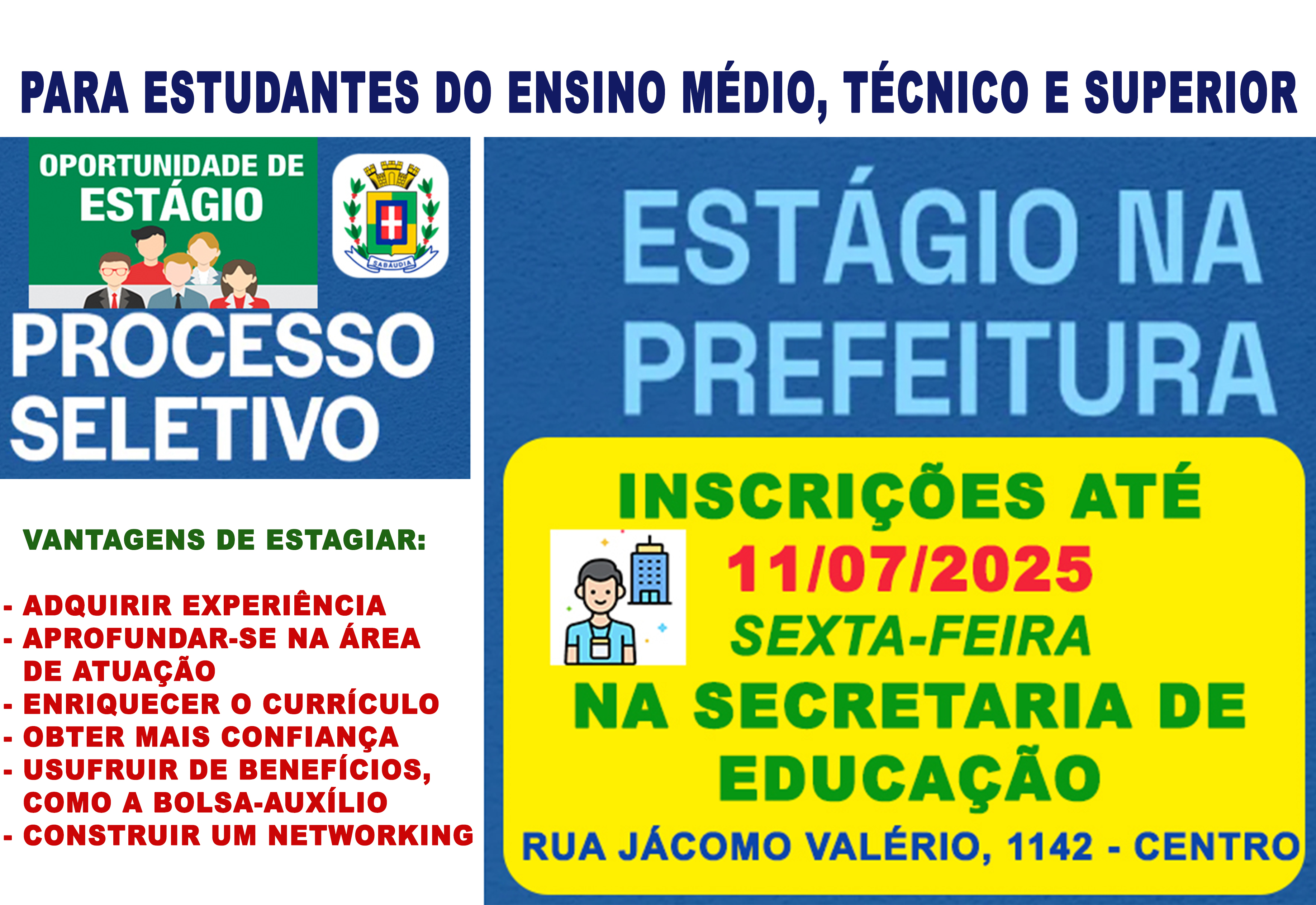 ATENÇÃO ESTUDANTES!