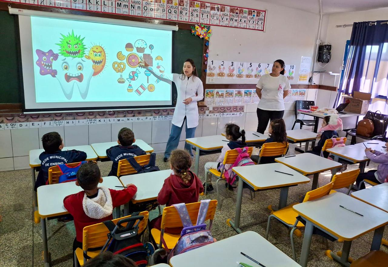Educação em Saúde Bucal é levada aos CMEIs de Sabáudia