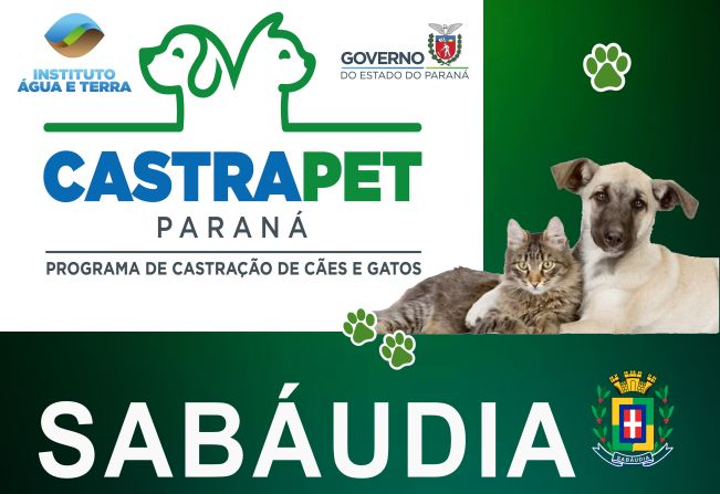 PREFEITURA DE SABÁUDIA LICITA RAÇÃO E MICROCHIPAGEM PARA CÃES E GATOS